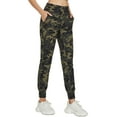 thumbnail image 1 of FEDTOSING Small Size Women's Jogging Pants High Waist Fitness Yoga Tapered Sweatpants Green Camo XS-S, 1 of 6