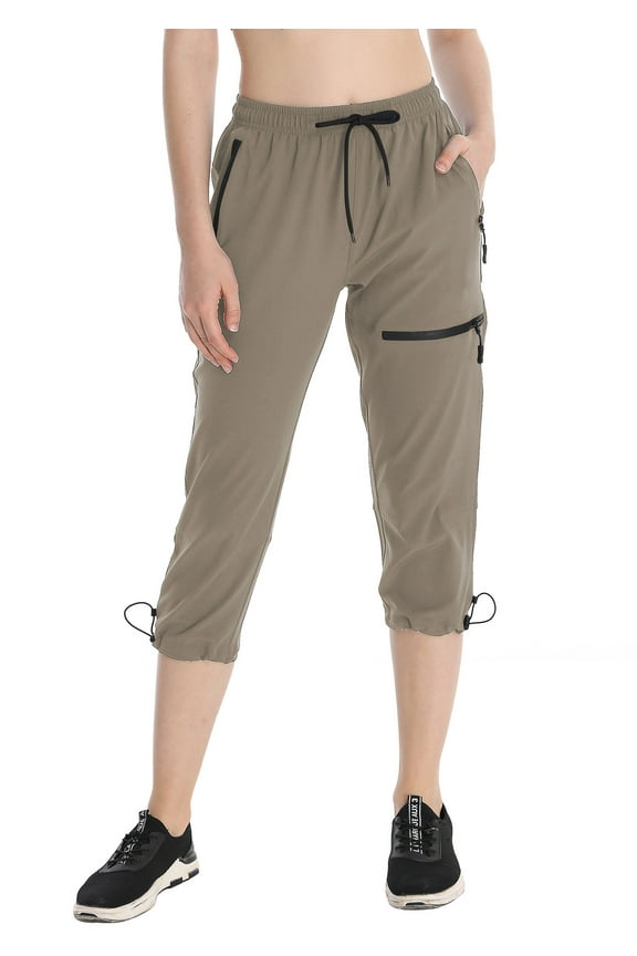 Women's Cargo Hiking Pants Quick Dry Outdoor Water Resistant UPF 50+ Long Pants Zipper,up to 2XL