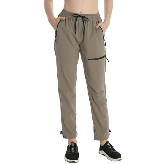 FEDTOSING Women's Cargo Hiking Pants Quick Dry Outdoor Water Resistant UPF 50+ Long Pants Zipper,up to 2XL