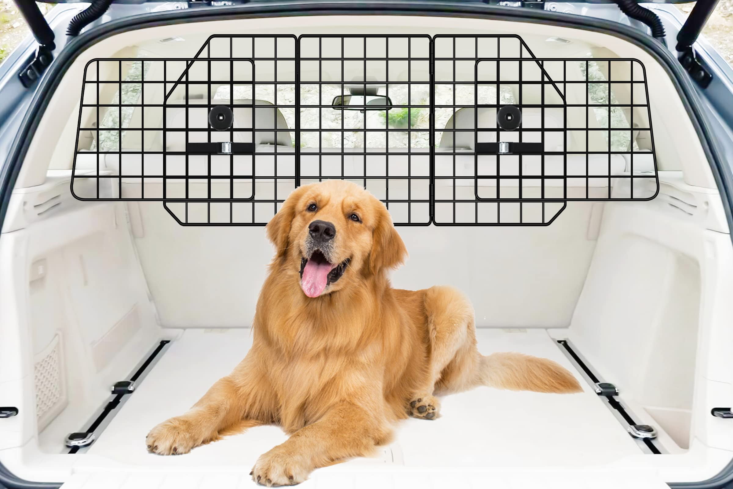 FEED GARDEN Adjustable Dog Car Barrier for SUVs,Cars,Vehicles, Trucks