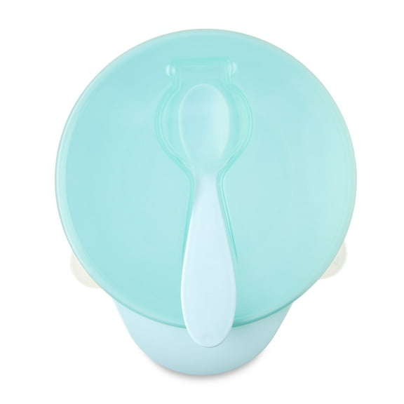 Parent's Choice Plastic Baby Feeding Bowl with Spoon Set, BPA Free, Easy Hold Toddler