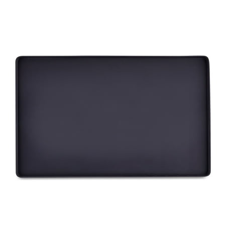 Vibrant Life Small Silicone Pet Feeding Mat, Black, 13" x 8"
