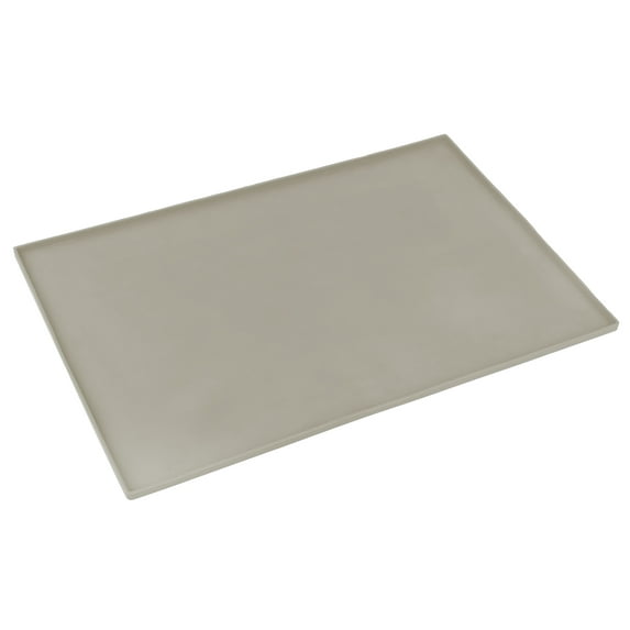 Vibrant Life Small Silicone Pet Feeding Mat, Gray, 13" x 8"