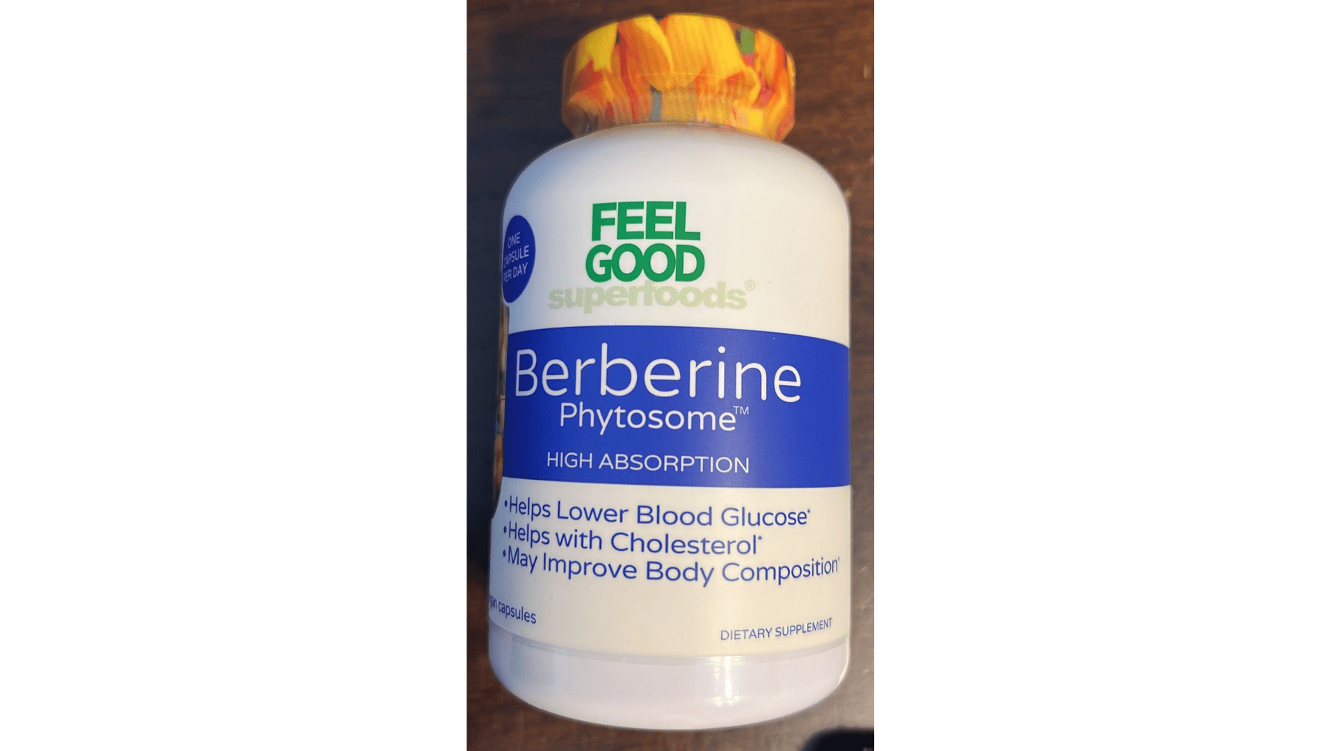Feel Good Superfoods Berberine Phytosome High Absorption 120 Vegan Capsules