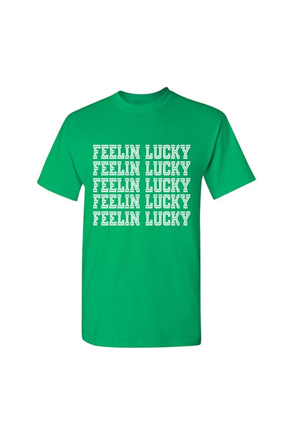 FEELIN LUCKY Graphic Tee TShirt Gift