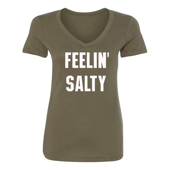FEELIN' SALTY Womens V-Neck T-Shirt