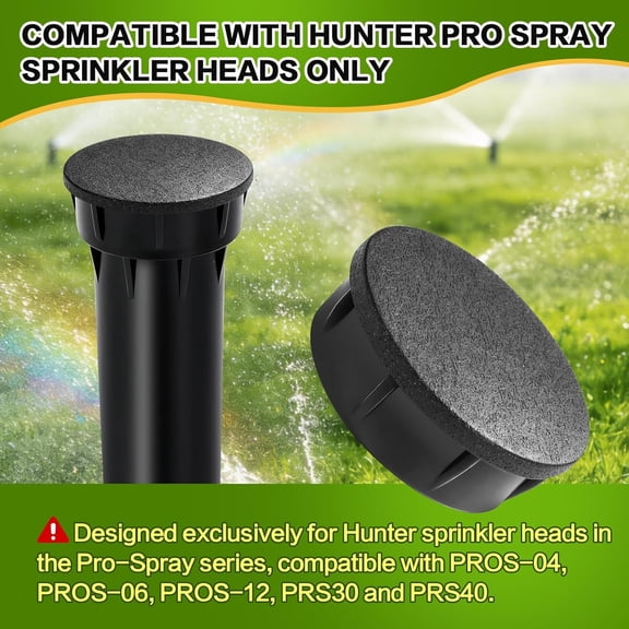 FEFEDFAA-10-Pack Sprinkler Head Cap Set, Compatible Spray Head Covers for Hunter-Style Heads, Durable Cap Design for Lawn Sprinkler Head Maintenance