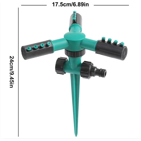 FEFEDFAA-12-Hole Automatic Rotating In-Ground Sprinkler for Lawn and Garden, Professional Sprinkler System with Adjustable for Large Yard Irrigation, Durable Water Sprayer for Efficient Outdoor Water