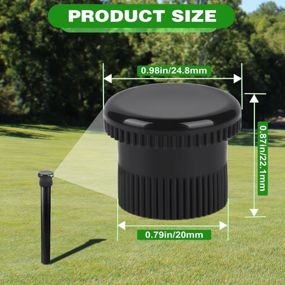 FEFEDFAA-14 Pcs Spray Shut Off Nozzle Cap Compatible with Hunter Sprinkler Pro Spray PS Ultra Heads Black 916400sp