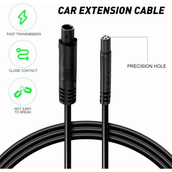 FEFEDFAA-2 Pack 25 Meter Backup Camera Extension Cable, 4-Pin Aviation Wire for Truck Camper Trailer Bus Van Rear View Camera Connection