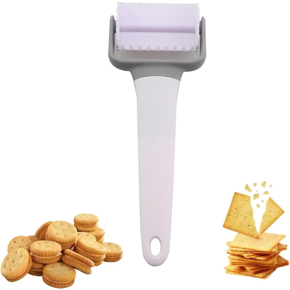 FEFEDFAA-2PCS Food Grade Plastic Drum Cutter DIY Baking Tools Pizza Roller Suitable for Pastry and Ultralight Clay