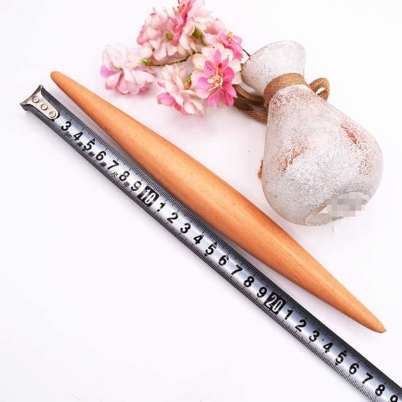 FEFEDFAA-2pcs 27cm/10.6inch Wooden Rolling Pin Dough Roller Rolling Pins Wood for Dumpling Pie Bread Cookies Pizza Cookies Clay
