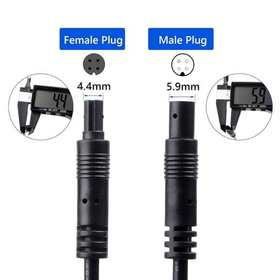FEFEDFAA-4 Pin Backup Camera Extension Cable 4P Dash Cam Rear View Camera Extension Cord, Mirror Dashcam Rear Camera Extension Cable, Reverse Camera Extension Wire (4Pin-16.5FT)