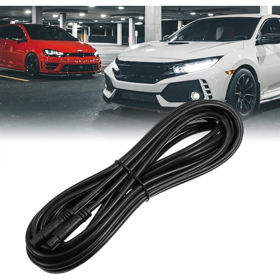 FEFEDFAA-8 Pin 16.40ft 500cm Backup Camera Extension Cable Dash Camera Cord Wires Car Rear View Camera