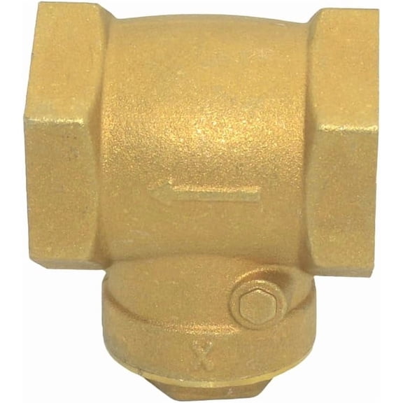 FEFEDFAA-Brass Swing Check Valve,NPT Female x Female Thread Check Valve to Prevent Water Backflow (1-1/4'')