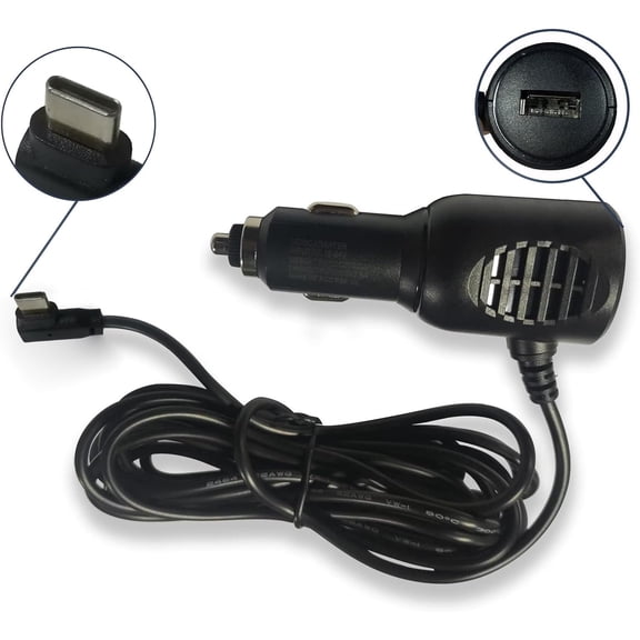 FEFEDFAA-Car Charger Type-C Adapter for Dash cam, Replacement Vehicle Power Cable Cord