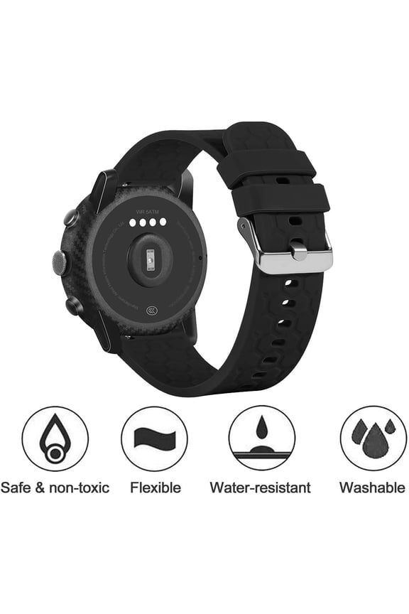 -Compatible for iTouch Sport/Sport 3/Sport4/Explorer 3 Watch Bands Soft Silicone Waterproof Adjustable Quick Release Strap Replacement Wristbands for iTouch Explorer 3 Women Men