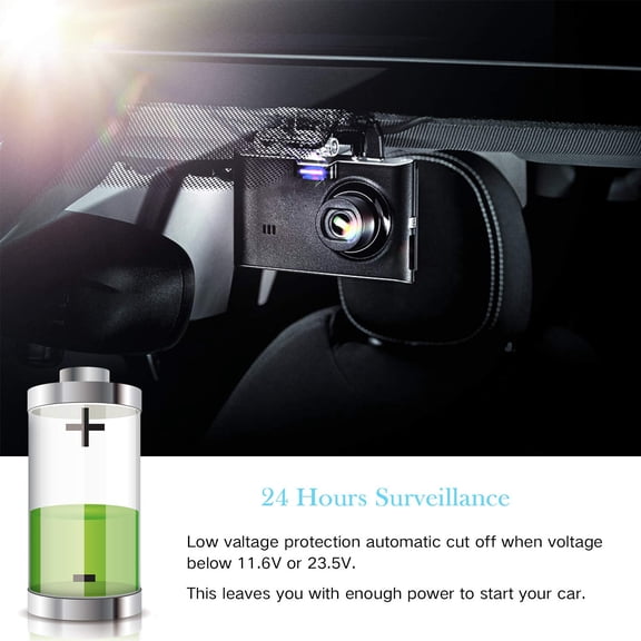 FEFEDFAA-Dash Cam Hardwire Kit, Micro USB Hard Wire Kit for Dashcam, 12V-24V to 5V Car Dash Camera Charger Power Cord, Gift 4 Fuse Tap Cable and Installation Tool11.5ft