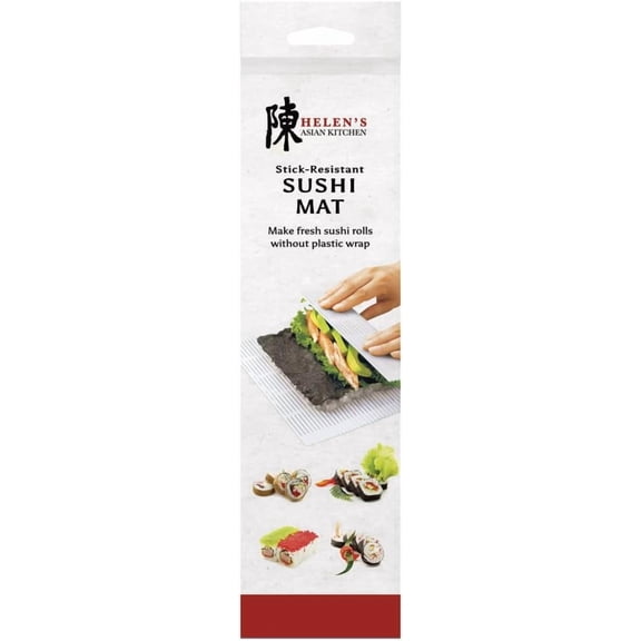 FEFEDFAA-Helens Asian Kitchen Easy Sushi Rolling Mat, Polypropylene