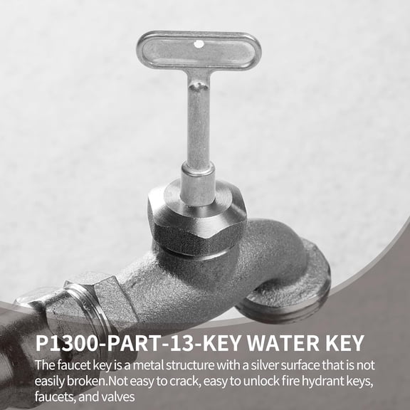 FEFEDFAA-Hydrant Key, Upgrade Hydrant key for Water Spigot Key P1300-PART-13-KEY, 3/8'' Square Socket for Outdoor Hose and Wall Hydrant Faucets Valves (2 PCS)