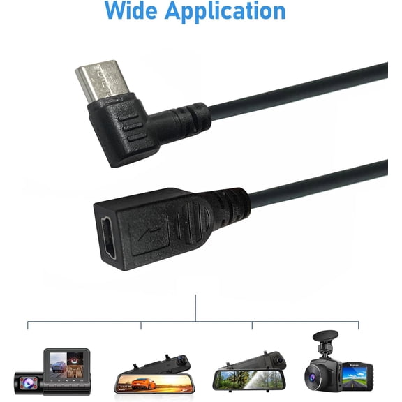 FEFEDFAA-Mini USB Female to Type C Male Cable,USB-C Male to Mini U SB Female Adapter Converter for Mini Dash Cam Hardwire Kit and More Mini USB Devices(Only for Charging)