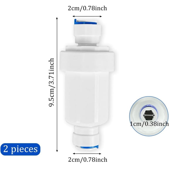 FEFEDFAA-Misting System Water Filter Filter for 3/8 Garden Hose Hard Water Filter Misting System Protector Prevent Blockage 100 Mesh Outdoor Cooling System Patio Outdoor 2 Pieces