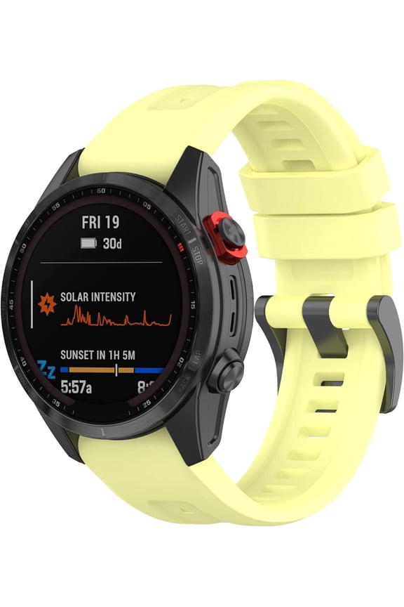 -Silicone Band Compatible with Garmin Fenix 8 Pro 47mm/8 47mm/E 47mm, 22mm Quick Fit Watch Band Soft Silicone Bracelet Sport Wristband Replacement Band for Garmin Fenix 7/7 Pro/6/6 Pro/5/5 Pl