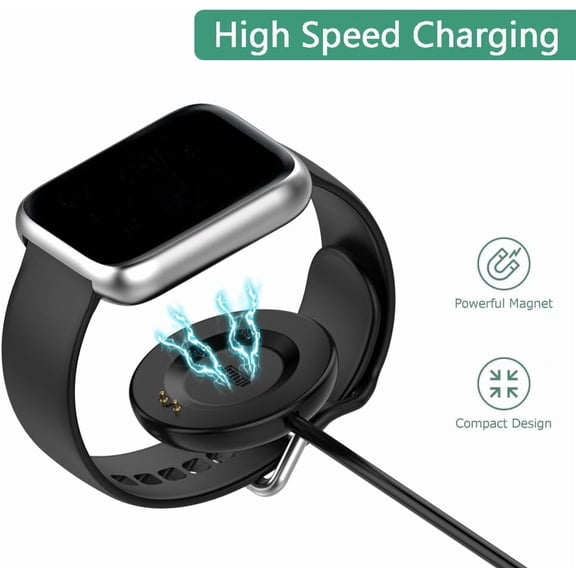 FEFEDFAA-USB Charger Compatible for iTECH Fusion 2/iTECH Fusion 3 Smartwatch, 3.3ft Replacement Charging Charger Cord for iTECH Fusion 3 Smartwatch