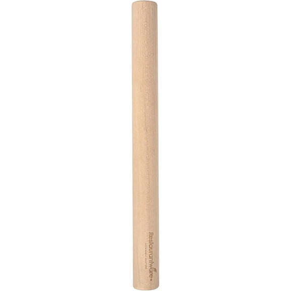 FEFEDFAA-Wood Rolling Pin 1 Count 19 Inches Maple Wood Baking Tool, Dough Roller With Smooth Rotation, Beige Kitchen Pastry Tool for Professional Bakers