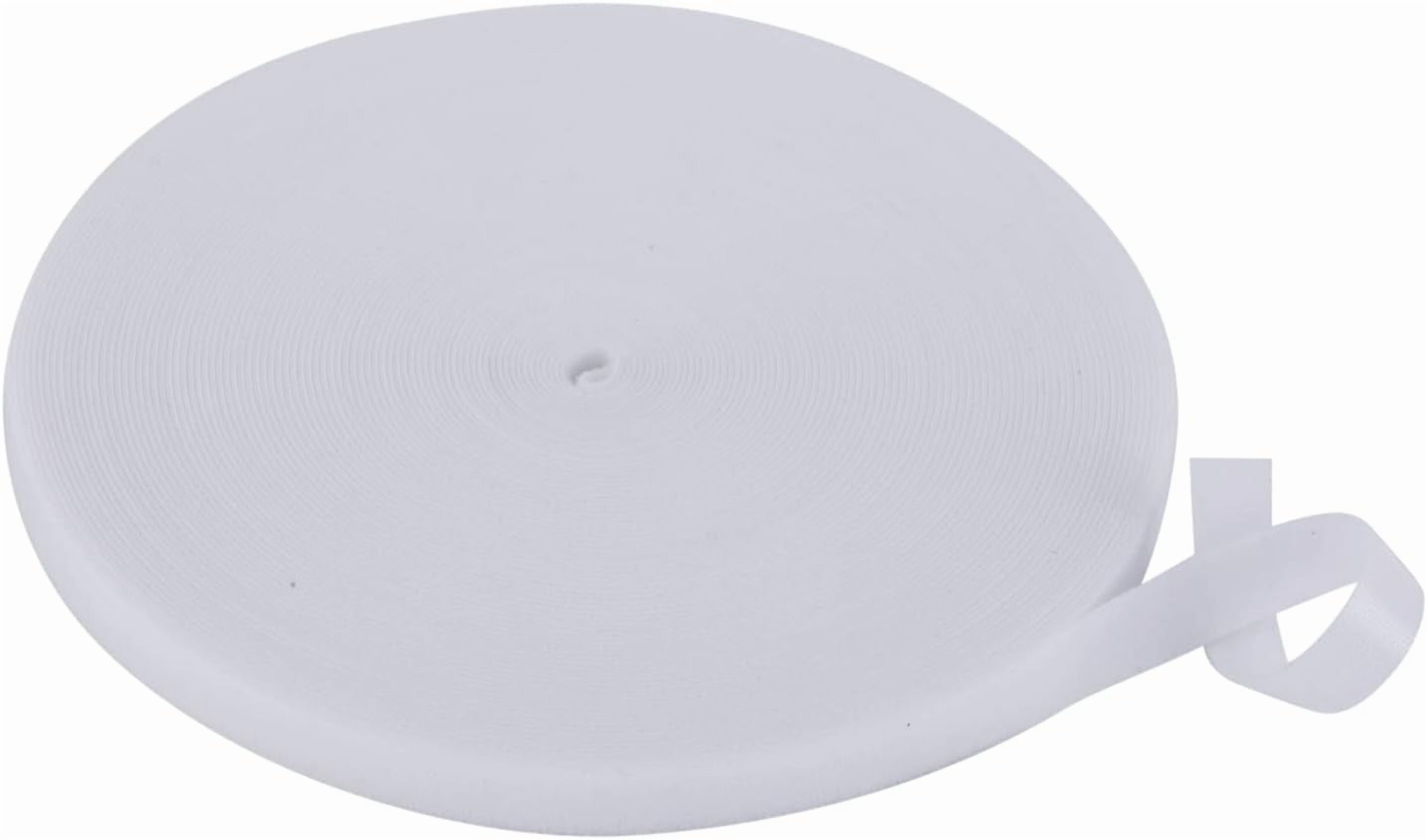 FEFEFW-1/2 Inch Reusable fastening Cable Ties Double Sided Hook and Loop tape Cable Management Tape (White 25 Yards)
