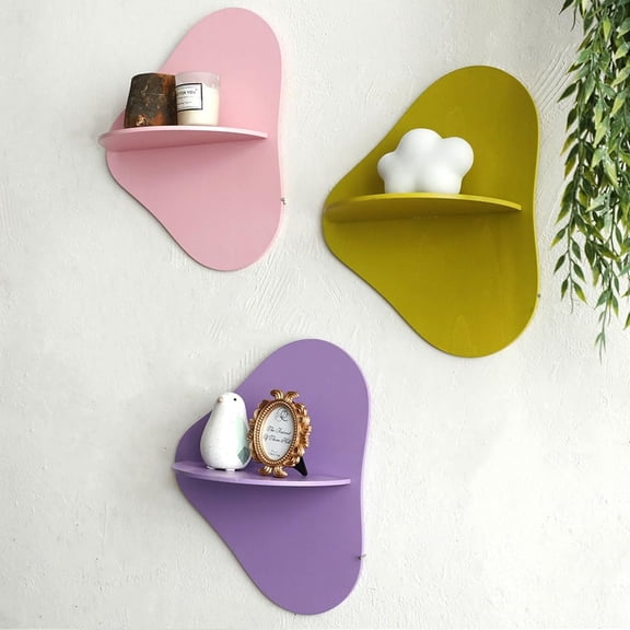 FEFEFW-1-Pcs Pink Cloud Floating Shelf Wall Shelves, Cute Decor Mini Shelf, Bathroom Shelves for Bedroom, Kitchen & Princess Decor (Pink)