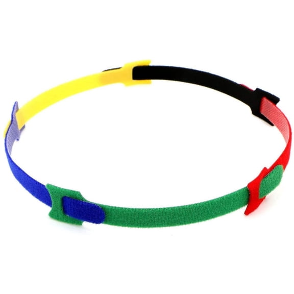 FEFEFW-60 Pcs Reusable Fastening Adjustable Cable Ties Wire Management, Microfiber Cloth 7-Inch Hook and Loop Cord Ties