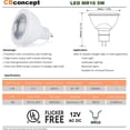 thumbnail image 1 of FEFEFW-CBConcept UL-Listed MR16 GU5.3 LED Bulbs, 2-Pack, 5 Watt, Dimmable 500 Lumen, Green, 36°Beam Angle, 12V, 50W Halogen Equivalent, Recessed/Landscape LED Lighting | Designed In San Francisco, 1 of 4