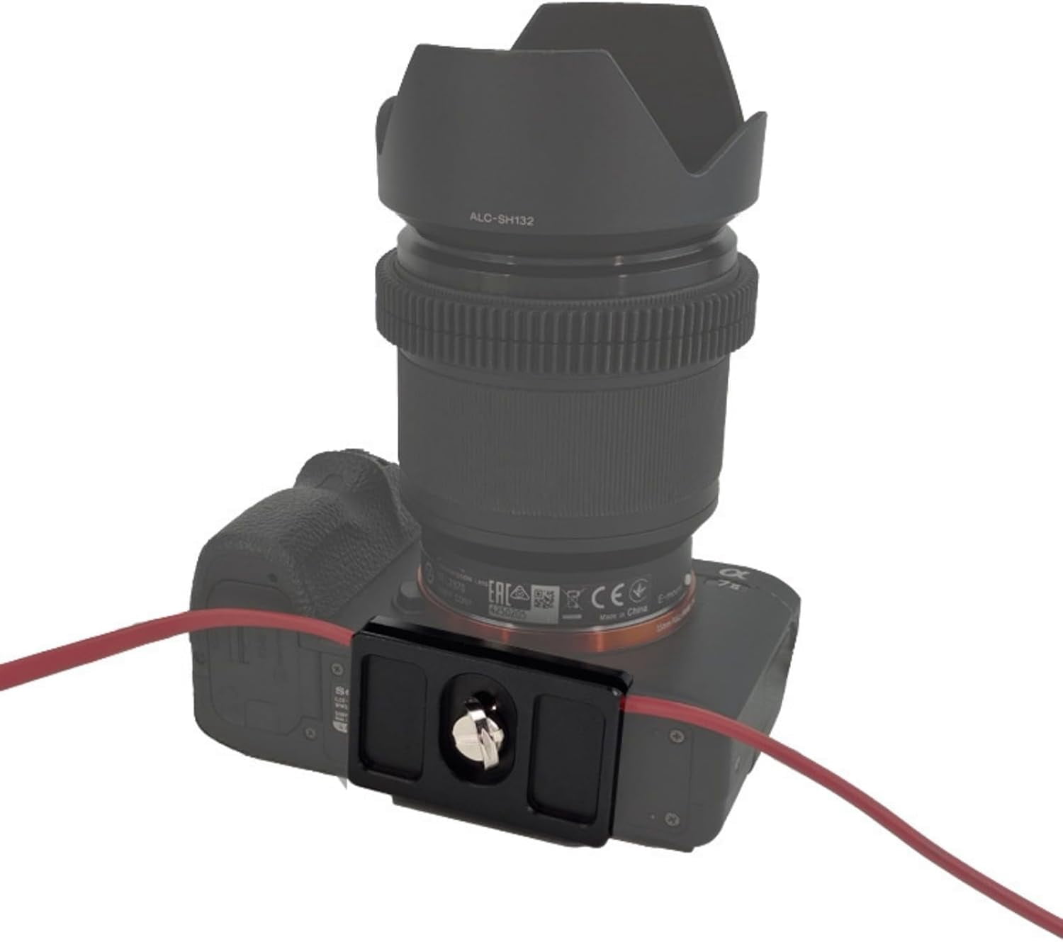 FEFEFW-DSLR Camera Cable Management Clip 1/4Inch Thread and Quick Release Design Camera Cable Clamp Accessories Aluminum Alloy Clip