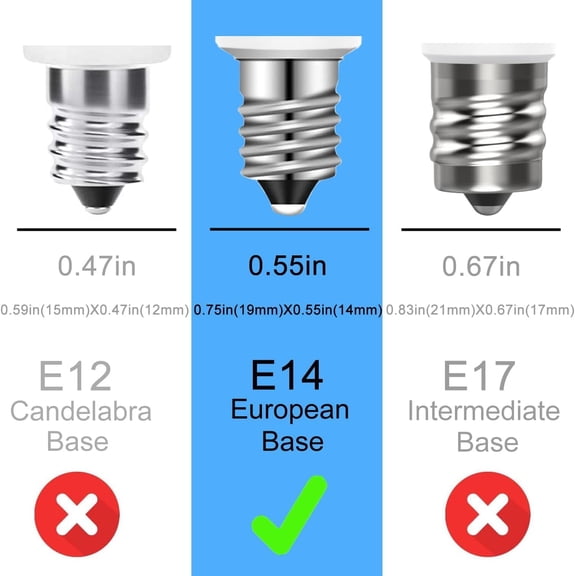 FEFEFW-E14 led Bulb E14 European Base Bulb Turkish Lamp Bulb Replace Dimmable 8W Equivalent 80W Incandescent Bulb, AC 110V Daylight White 6000K, 800LM (6000K)