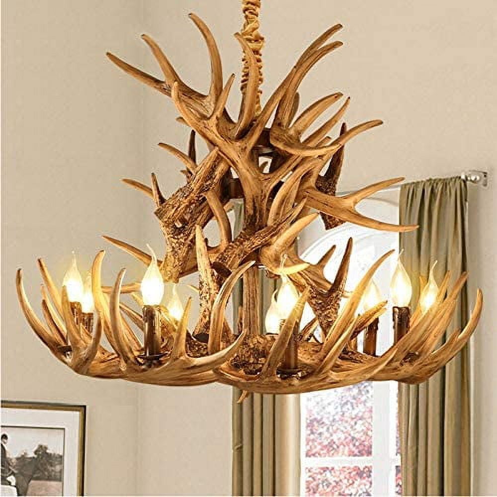 FEFEFW-Flame Tip LED Filament Bulb Candelabra E26 Base Dimmable 4.5W (60W Equivalent) B11 Chandelier Candle Light Bulb2700K Warm White 6-Pack