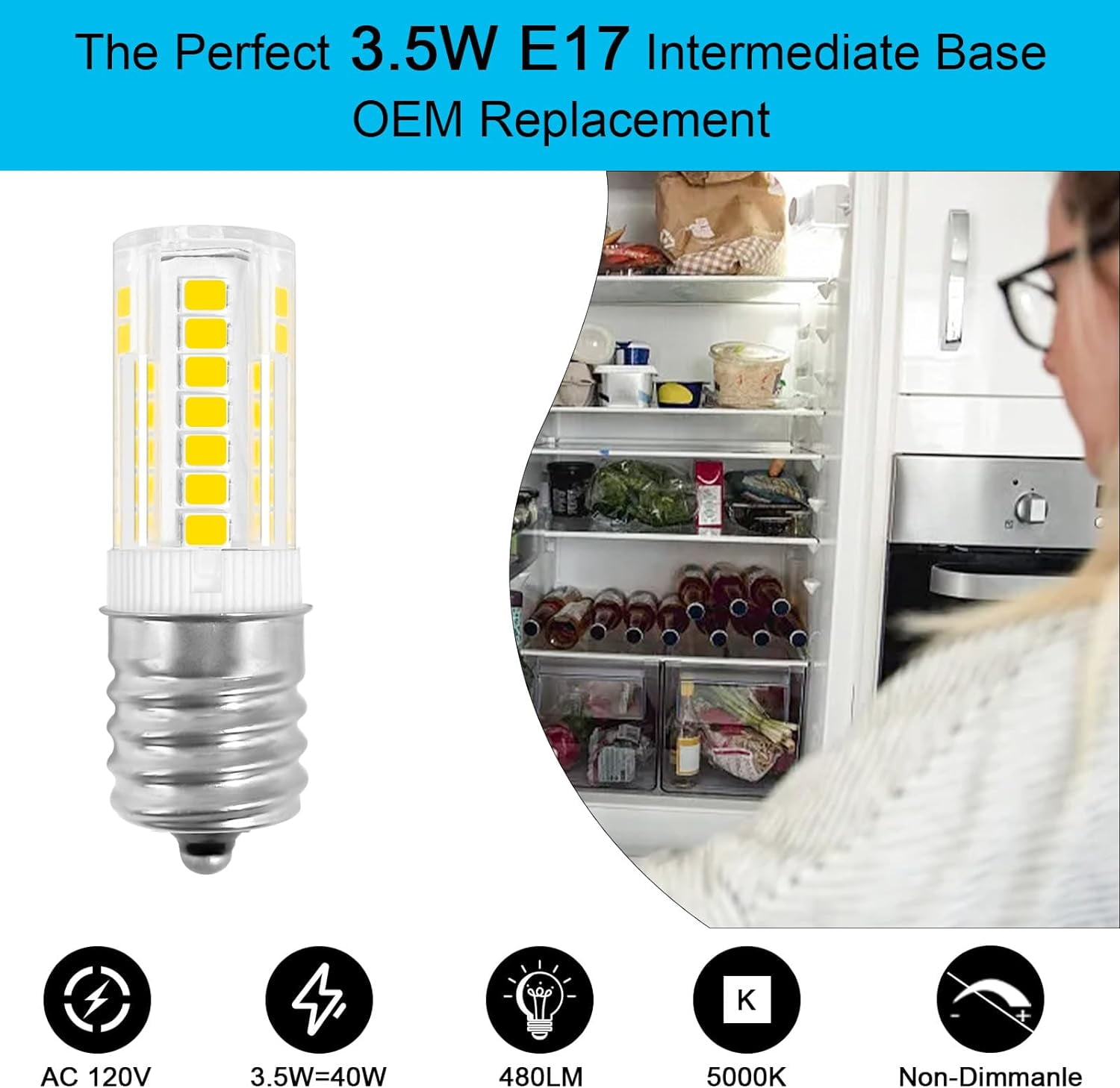 Tupolife Refrigerator Light Bulb for ac100-265v 3.5w Refrigerator Bulb Tupolife Refrigerator Light Bulb for ac100-265v 3.5w Refrigerator Bulb