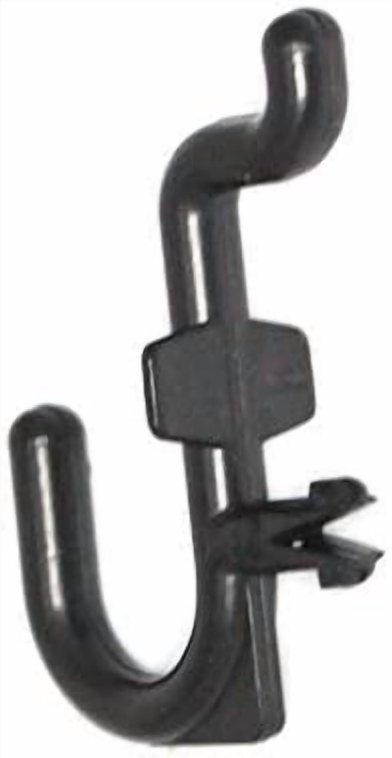 FEFEFW-Peg Board Plastic J Hook Style Hooks | Garage Tool Storage Craft Hooks Pegboard Asscessories (200, Black)