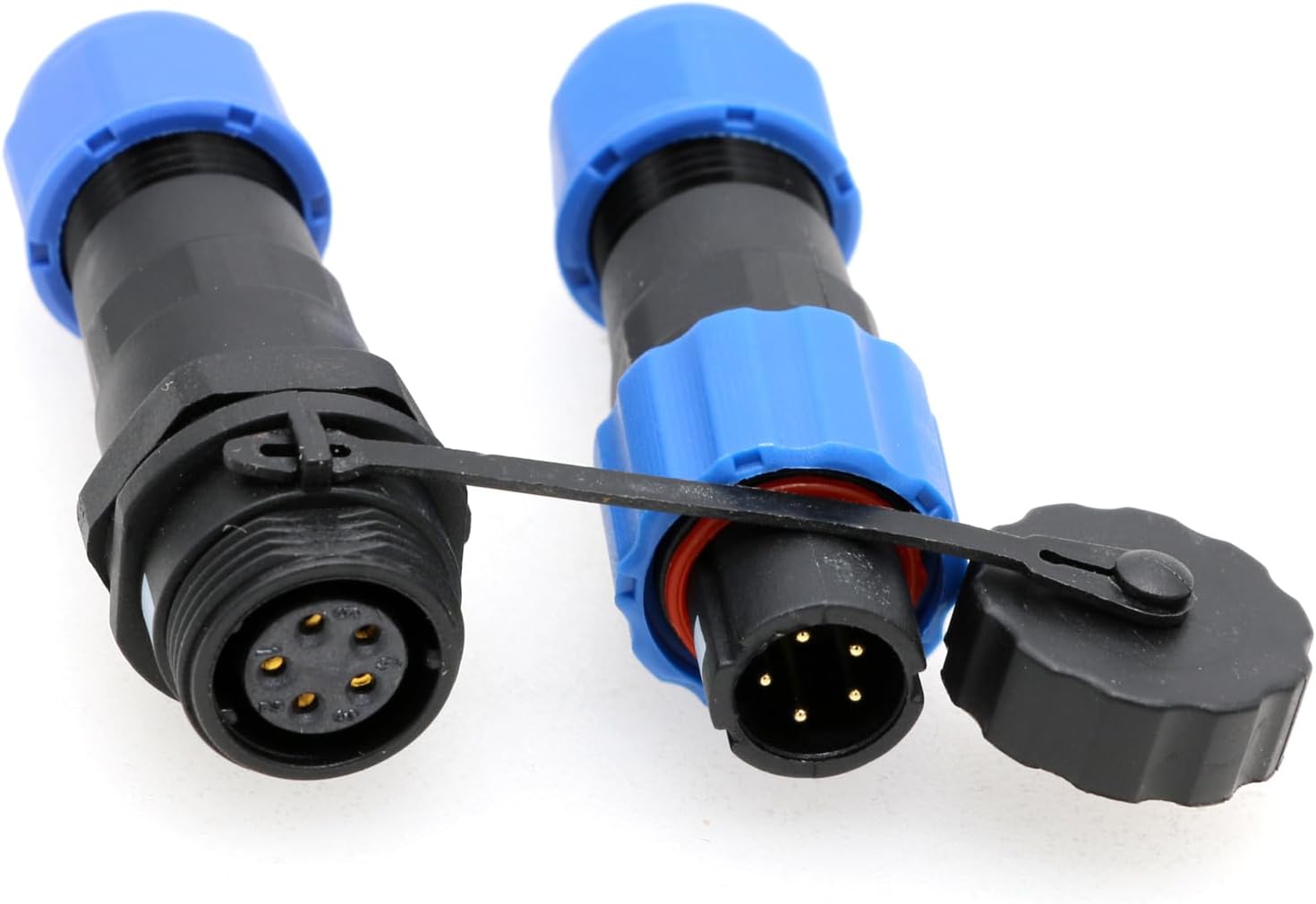 FEFEFW-SD13 5 Pin Aviation Cable Connector,Waterproof Electrical Power ...