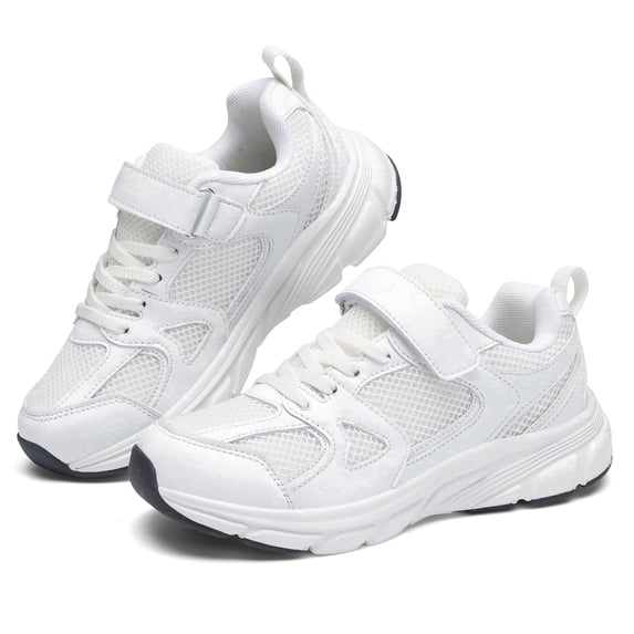 FEFOE Kids Tennis Sneakers Boys Breathable Mesh Running Shoes Girls Lightweight Athletic Shoes