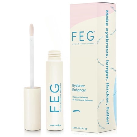 FEG Eyebrow Enhancer Serum for Thicker Brows | Natural Brow Enhancing Serum for Growing and Thickening Eyebrows | Stimulates Natural | 3ml | Single Pack