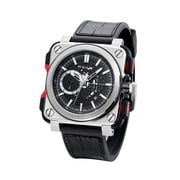 FEICE FM507 Men s Automatic Skeleton Watch Mechanical Calendar Mens Wristwatch Brown Leather Strap Square Sport Luminous Clock Watches 10ATM Waterproof Sport Watches for Men.
