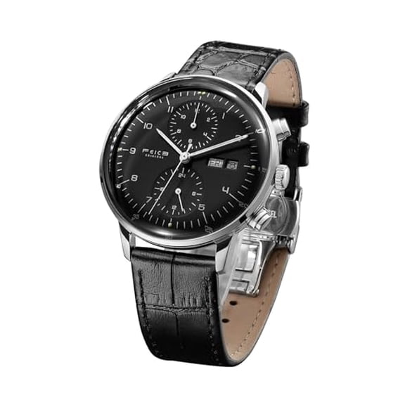 FEICE Men’s Watches Bauhaus Automatic Watch Stainless Steel Mechanical Watch Wristwatch Casual Dress Watches for Men with Leather Bands Date -FM121