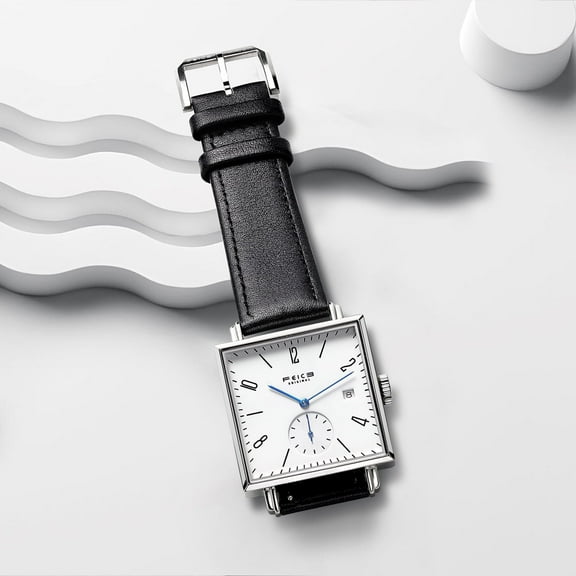 FEICE Sapphire Crystal Square Automatic Watch Classic Bauhaus Watch Minimalist Casual Watches for Men Women Unisex -FM301