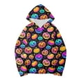 thumbnail image 1 of FEIFLY Child Sweatshirts Toddler Boys Girls Halloween Bat Cartoon Prints Long Sleeve Warm Hoodie Pullover Kids Tops, 1 of 4