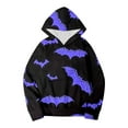 thumbnail image 1 of FEIFLY Child Sweatshirts Toddler Boys Girls Halloween Bat Cartoon Prints Long Sleeve Warm Hoodie Pullover Kids Tops, 1 of 4