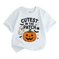 thumbnail image 1 of FEIFLY Halloween Pumpkin T-Shirts Boys Tops Kids Short Sleeve T Shirt Casual Fashion Tee For Boys Girls Comfortable Blend Soft Child Tshirts, 1 of 3