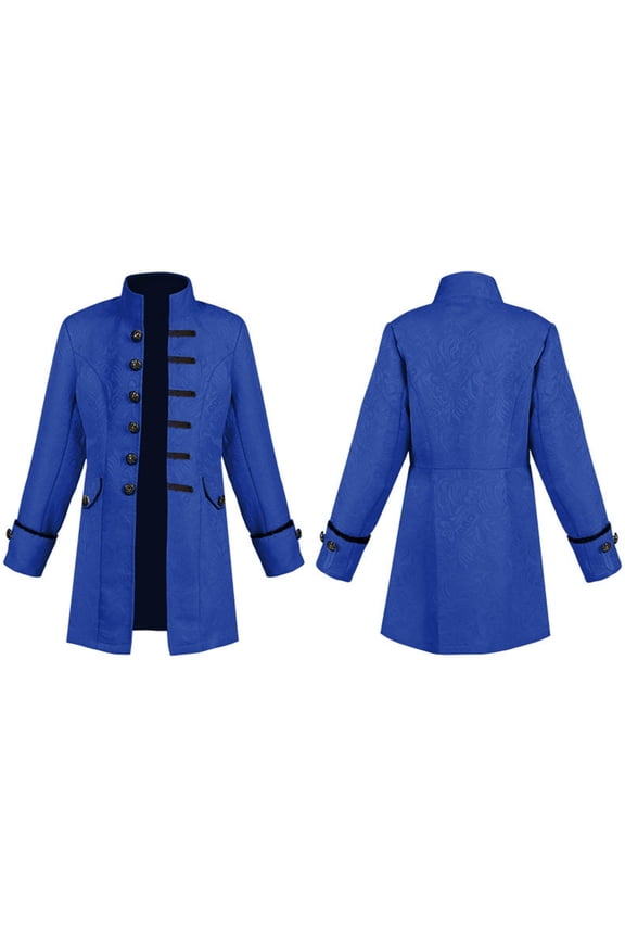 Kids Boys Steam Punk Pirate Jackets Halloween Classic Gothic Dovetail Coats For School Musical Coats Tops