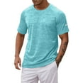 thumbnail image 1 of FEIFLY Men's Athletic Performance T-Shirt For Summer Active Wear Comfortable Round Neck Short Sleeve Sports T Shirt For Running And Fitness Tee Tops Birthday Male Tshirts, 1 of 5
