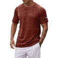 thumbnail image 1 of FEIFLY Men's Athletic Performance T-Shirt For Summer Active Wear Comfortable Round Neck Short Sleeve Sports T Shirt For Running And Fitness Tee Tops Birthday Male Tshirts, 1 of 5